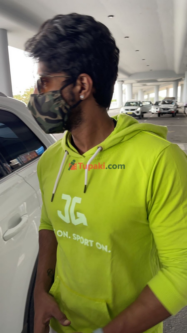 Actor Vishal vishnu Spotted at Airport in Hyderbad